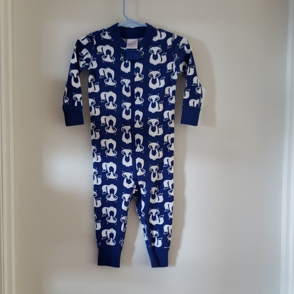 Hanna Andersson 75cm / 12-18 months blue white fox